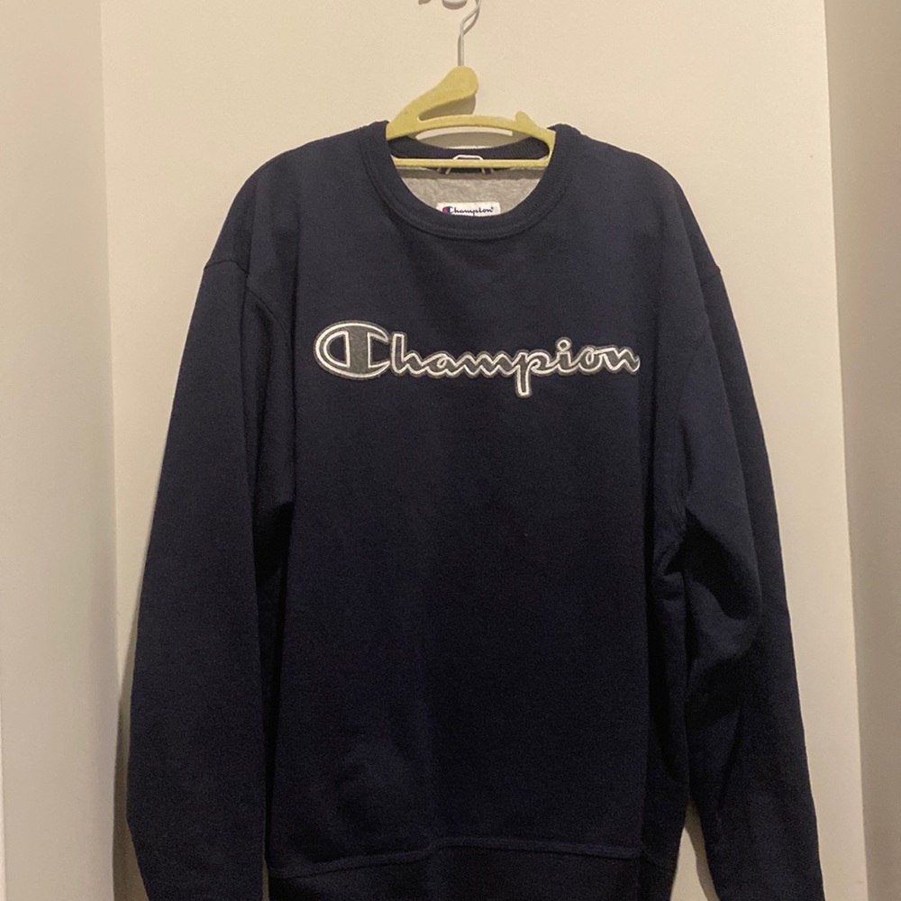Navy Champion Crewneck